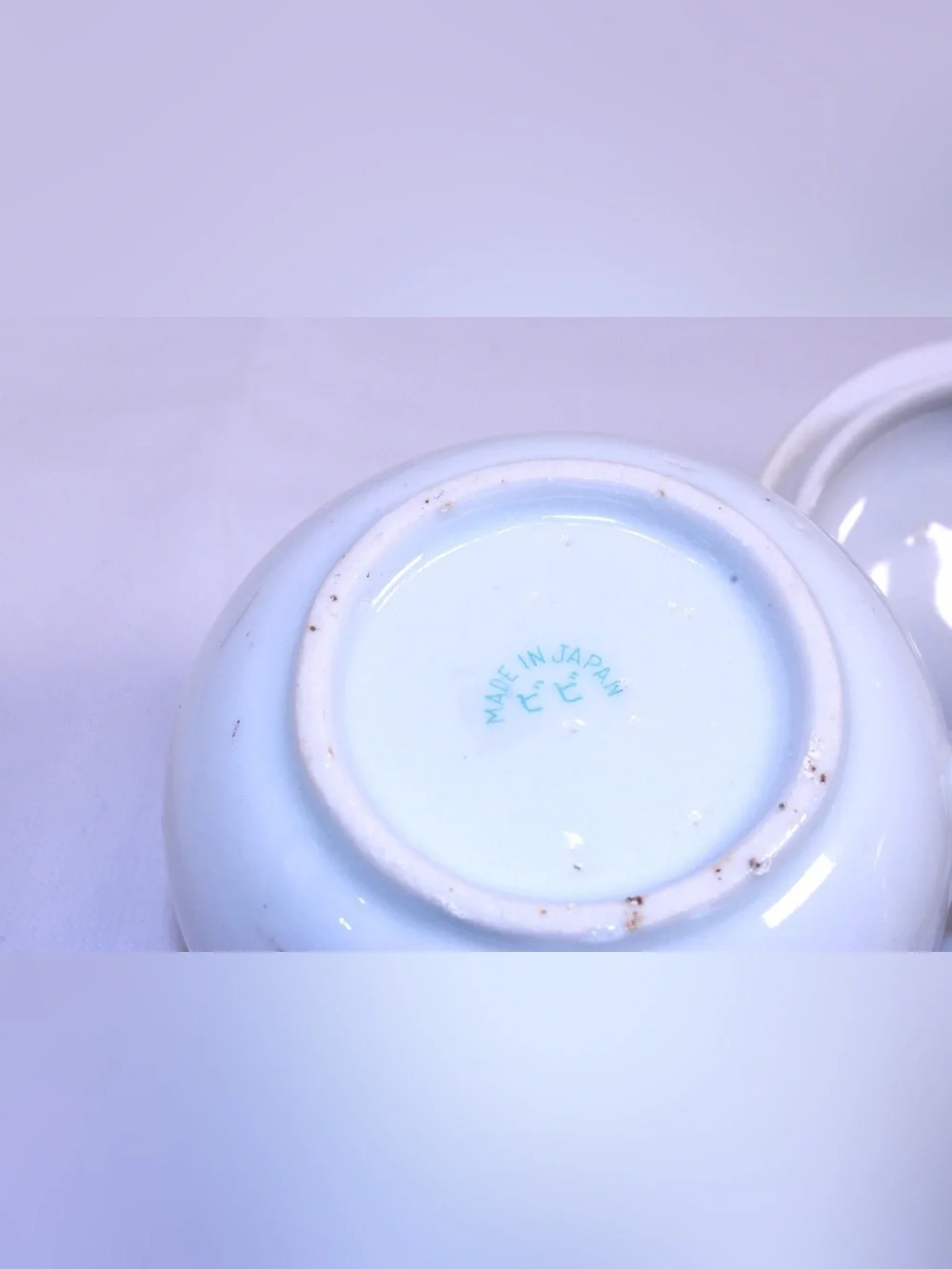 Vintage Art Deco styled Nippon porcelain creamer and sugar bowl set